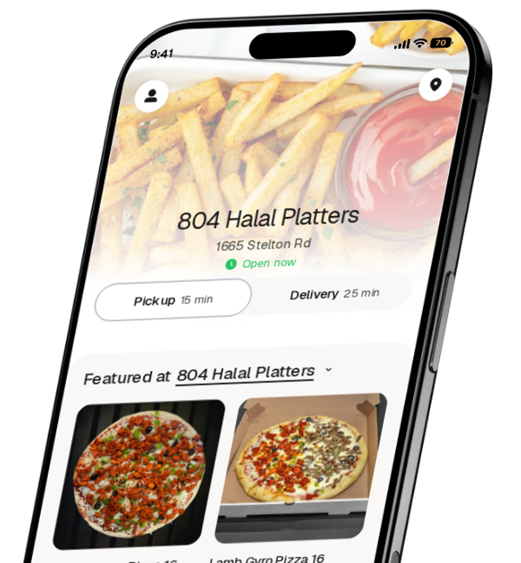 804 Halal Platters app preview
